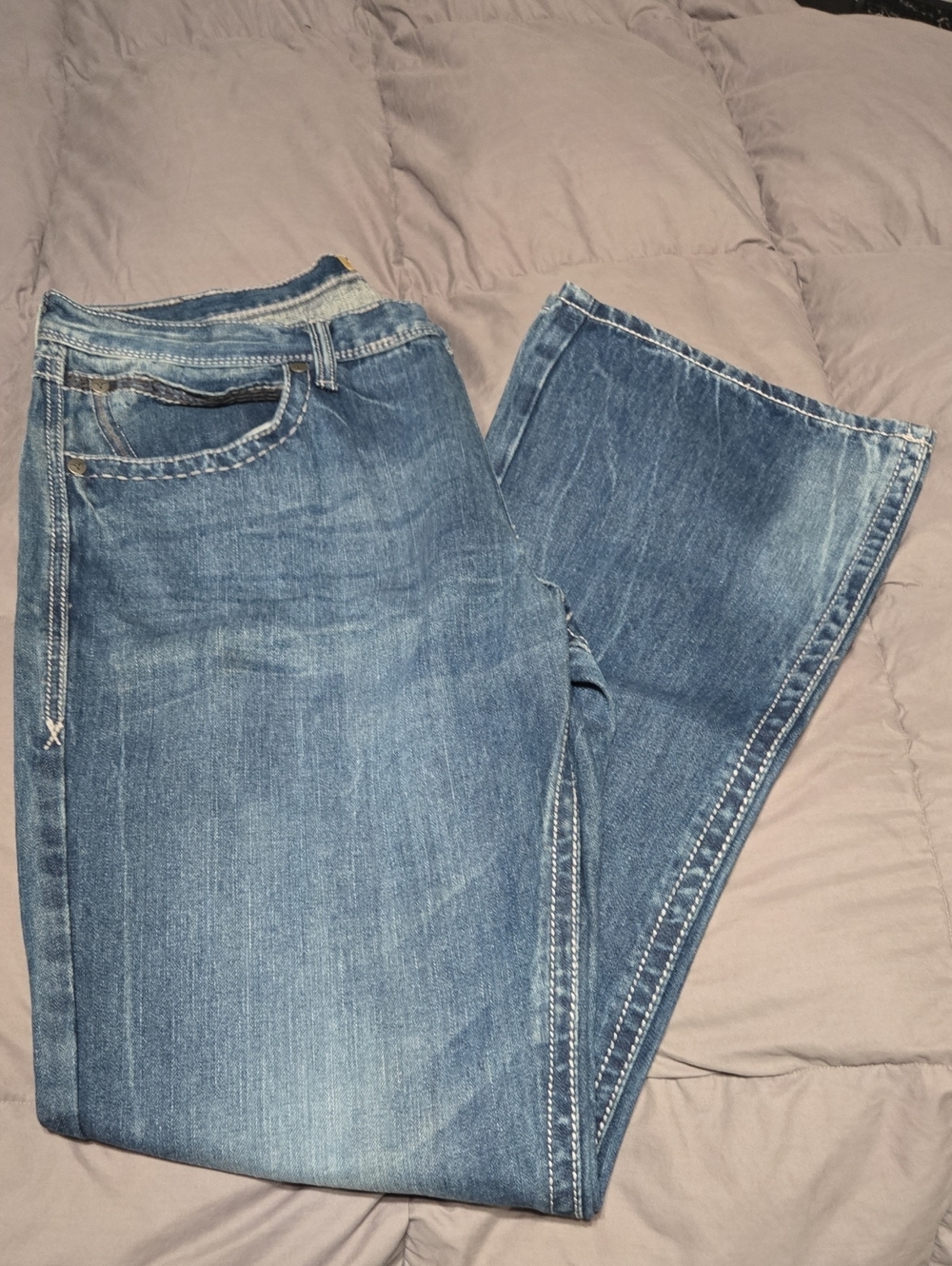 Wrangler Men’s Light Blue Bootcut Jeans